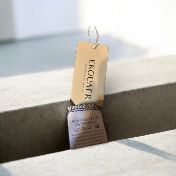 Ekouaer NWT Black & White Pajama Set with Striped Details. Size Medium. So Soft - Picture 3 of 4